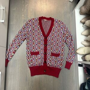 Shift Colorful Geometric Cardigan